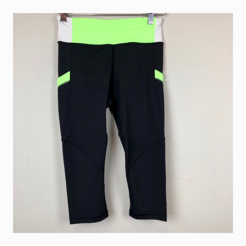 Lululemon Crop Legging Color Block 4 - image 1